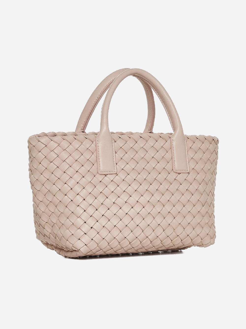 BOTTEGA VENETA Borsa Cabat mini in pelle Intreccio Spedizione Gratuita