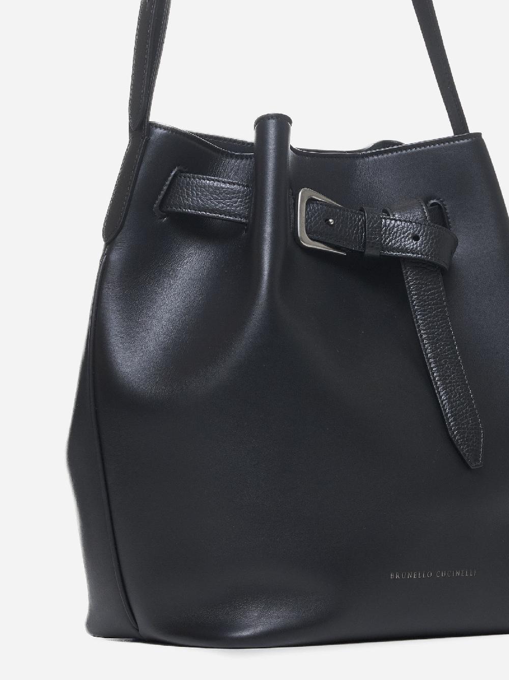 BRUNELLO CUCINELLI Borsa a secchiello in pelle Negozi Online