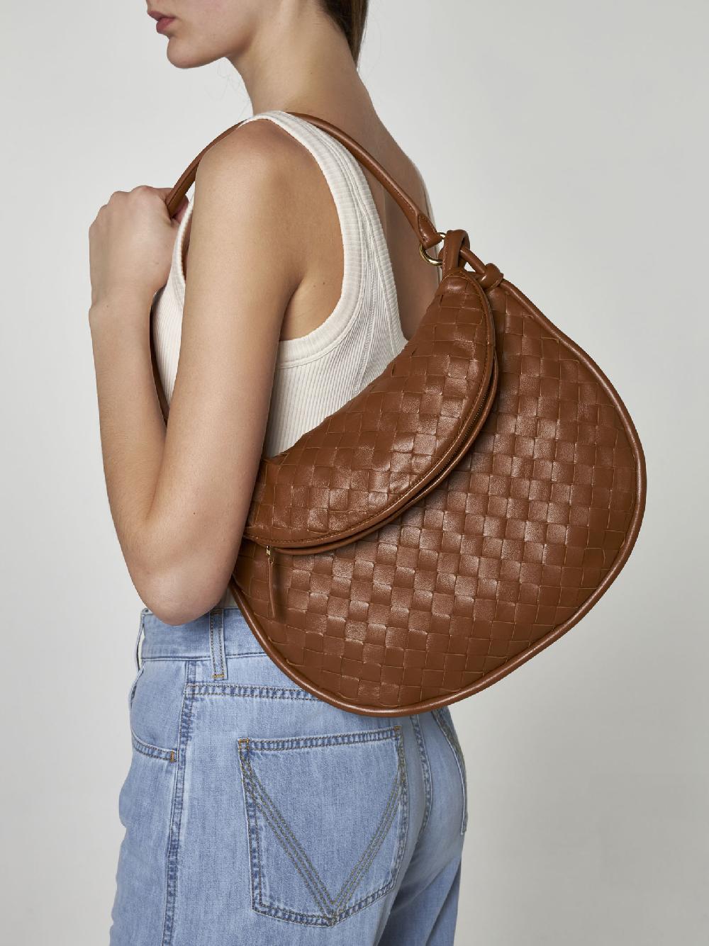 BOTTEGA VENETA Borsa Gemelli media in pelle Intrecciato Convenienza