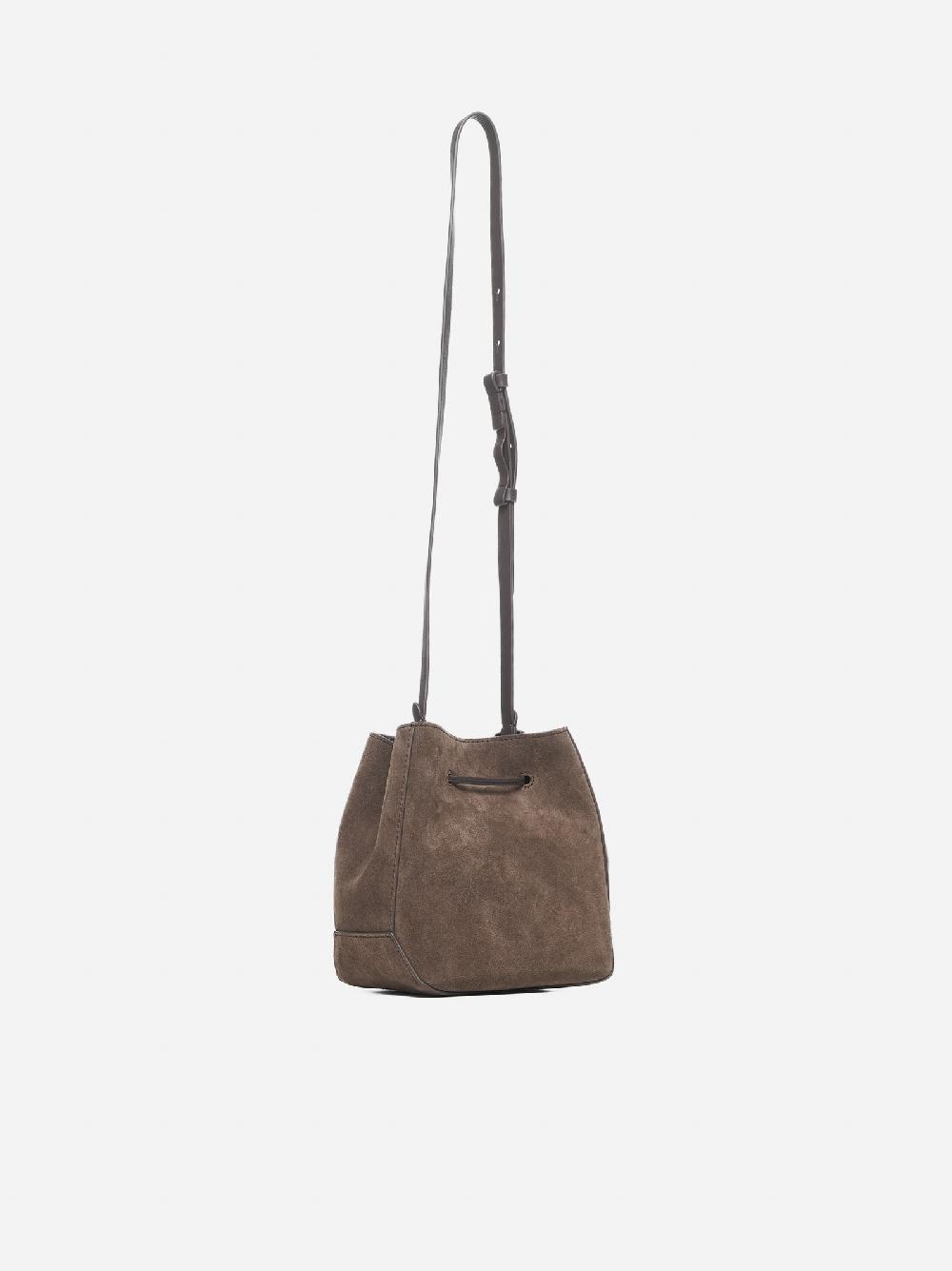 BRUNELLO CUCINELLI Borsa a secchiello piccola in suede In Vendita