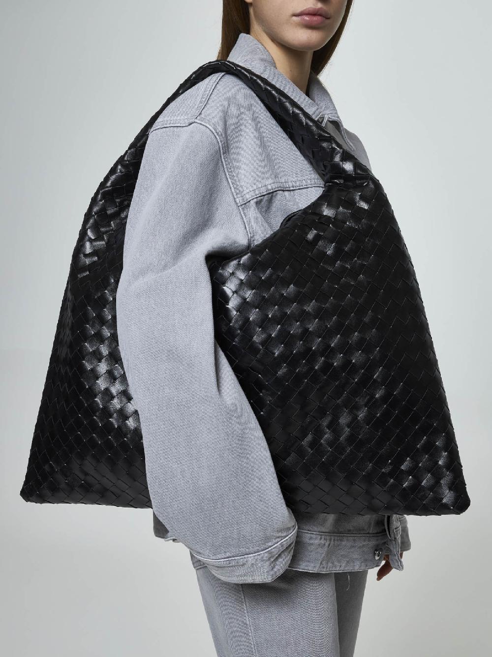 BOTTEGA VENETA Borsa Hop grande in pelle Intrecciato Offerte