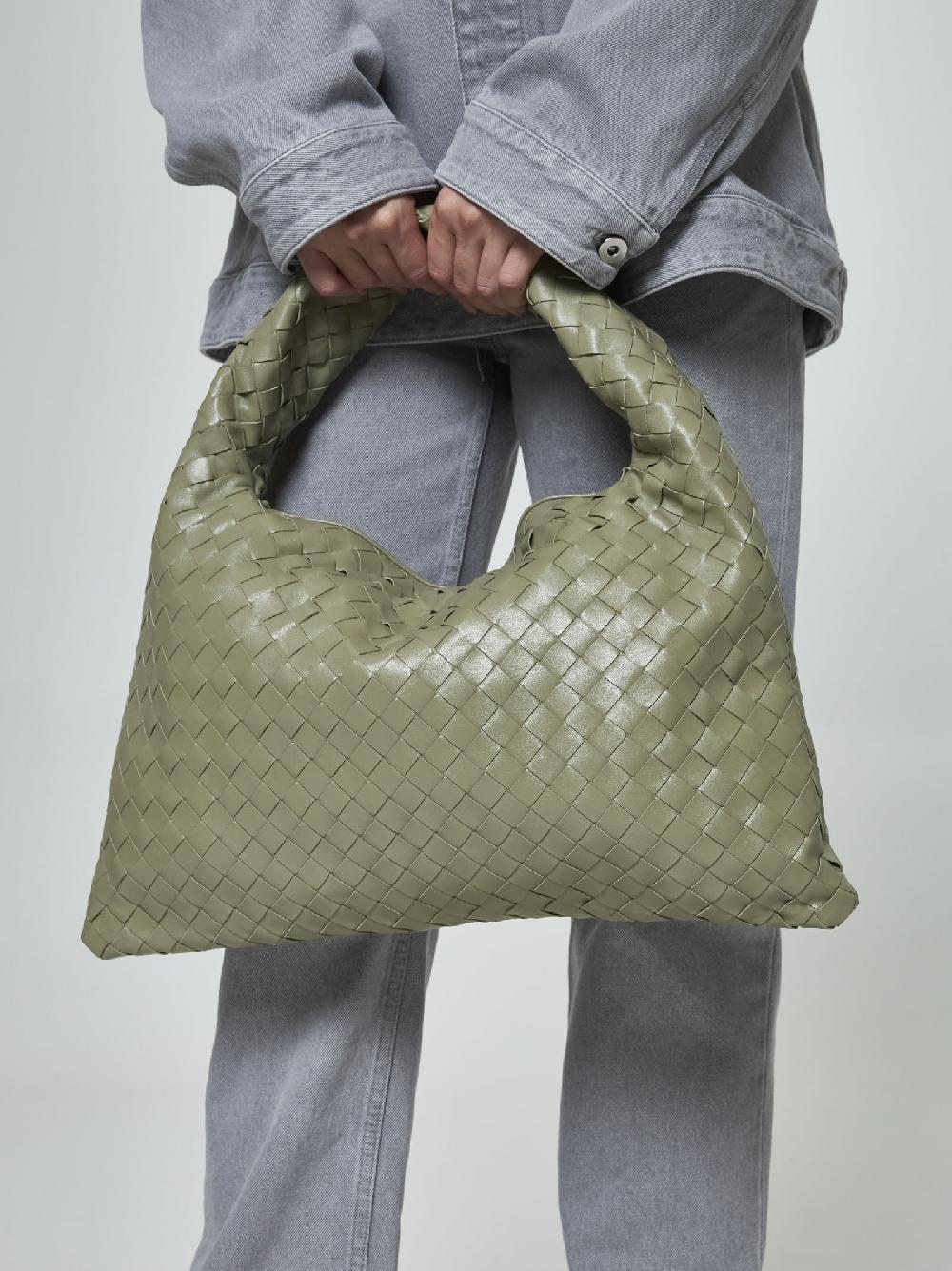 BOTTEGA VENETA Borsa Hop piccola in pelle Intrecciato Saldi Di Fabbrica