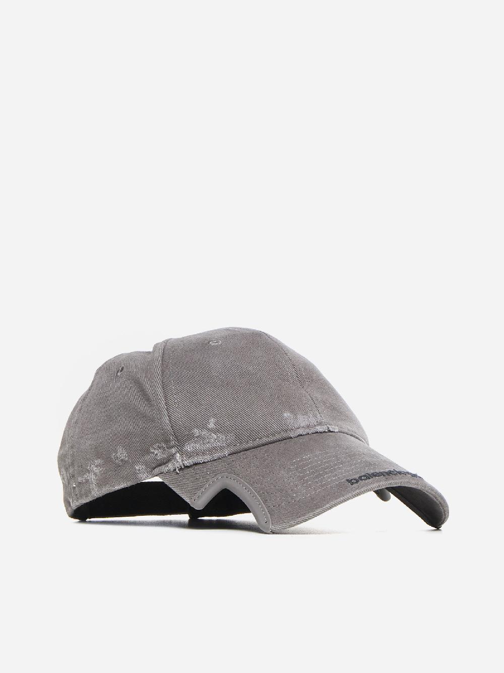 BALENCIAGA Cappello da baseball in cotone con logo In Saldo
