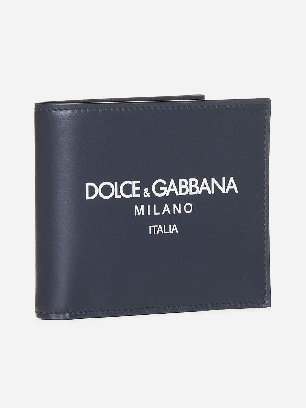 DOLCE & GABBANA Portafoglio in pelle con logo Black Friday Prezzi