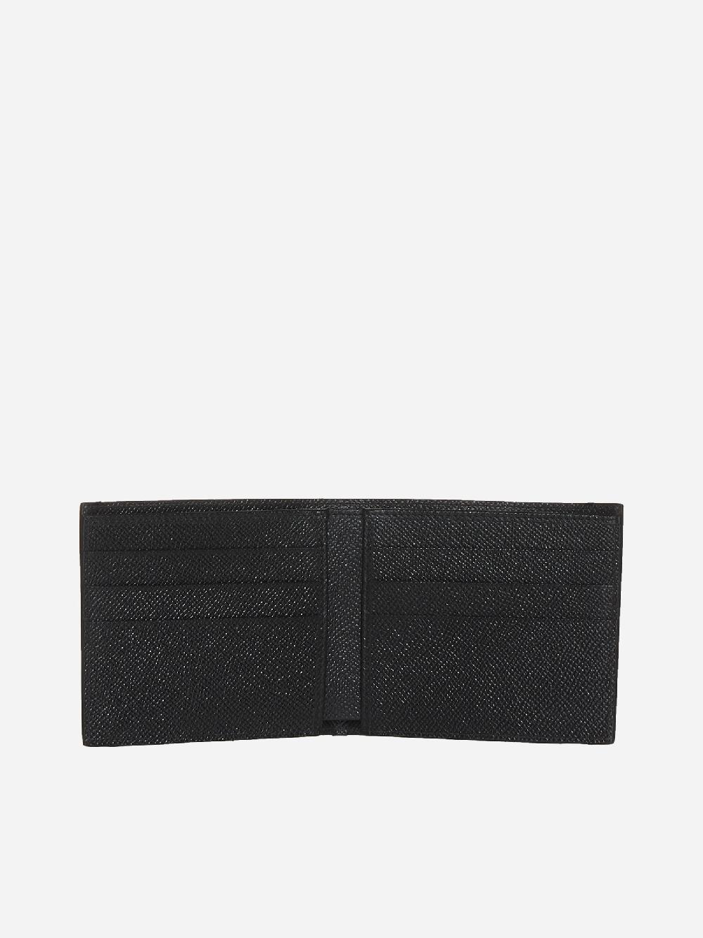 DOLCE & GABBANA Portafoglio in pelle con placca-logo Fino Al -60%