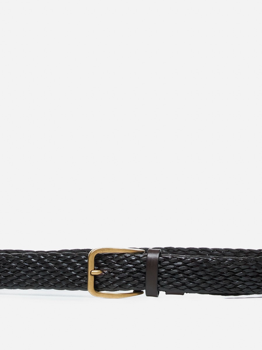 BRUNELLO CUCINELLI Cintura in pelle intrecciata Vendita Calda
