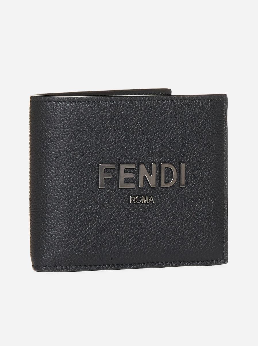 FENDI Portafoglio in pelle con logo Vendita