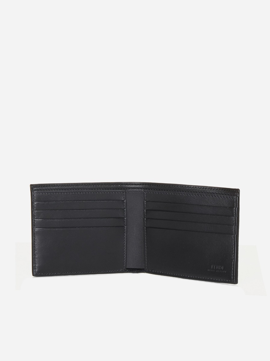 FENDI Portafoglio in pelle con logo Vendita