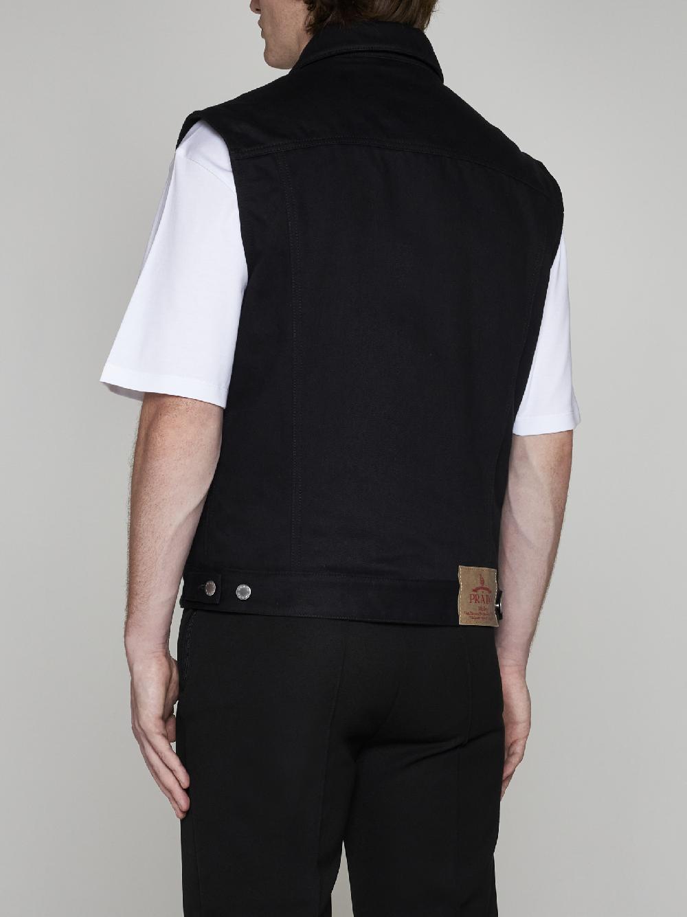 PRADA Gilet in denim Pezzi Unici
