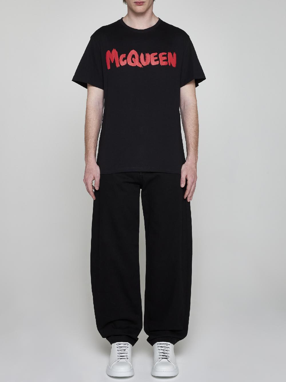 ALEXANDER MCQUEEN T-shirt in cotone con logo Negozi Online