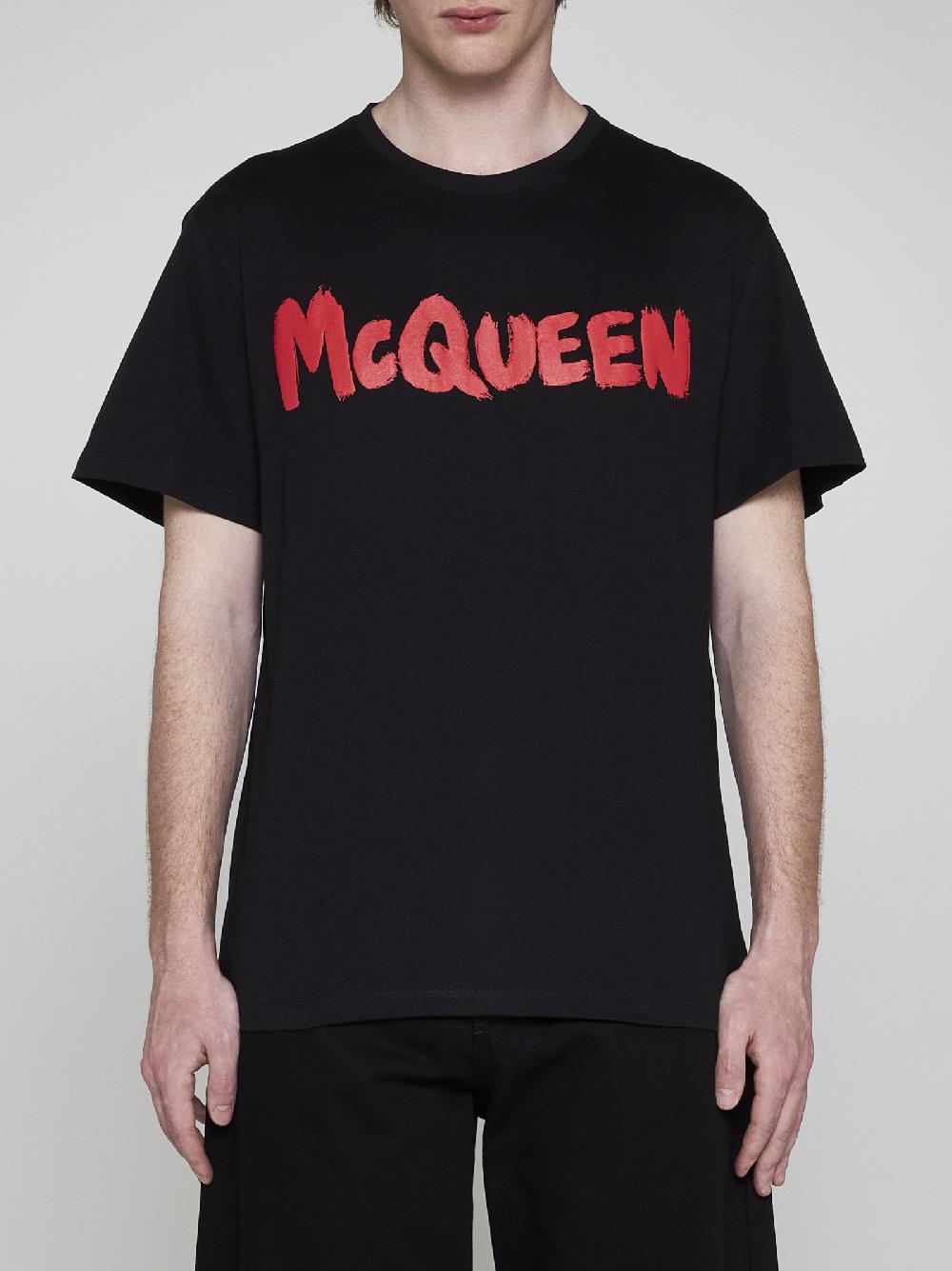 ALEXANDER MCQUEEN T-shirt in cotone con logo Negozi Online