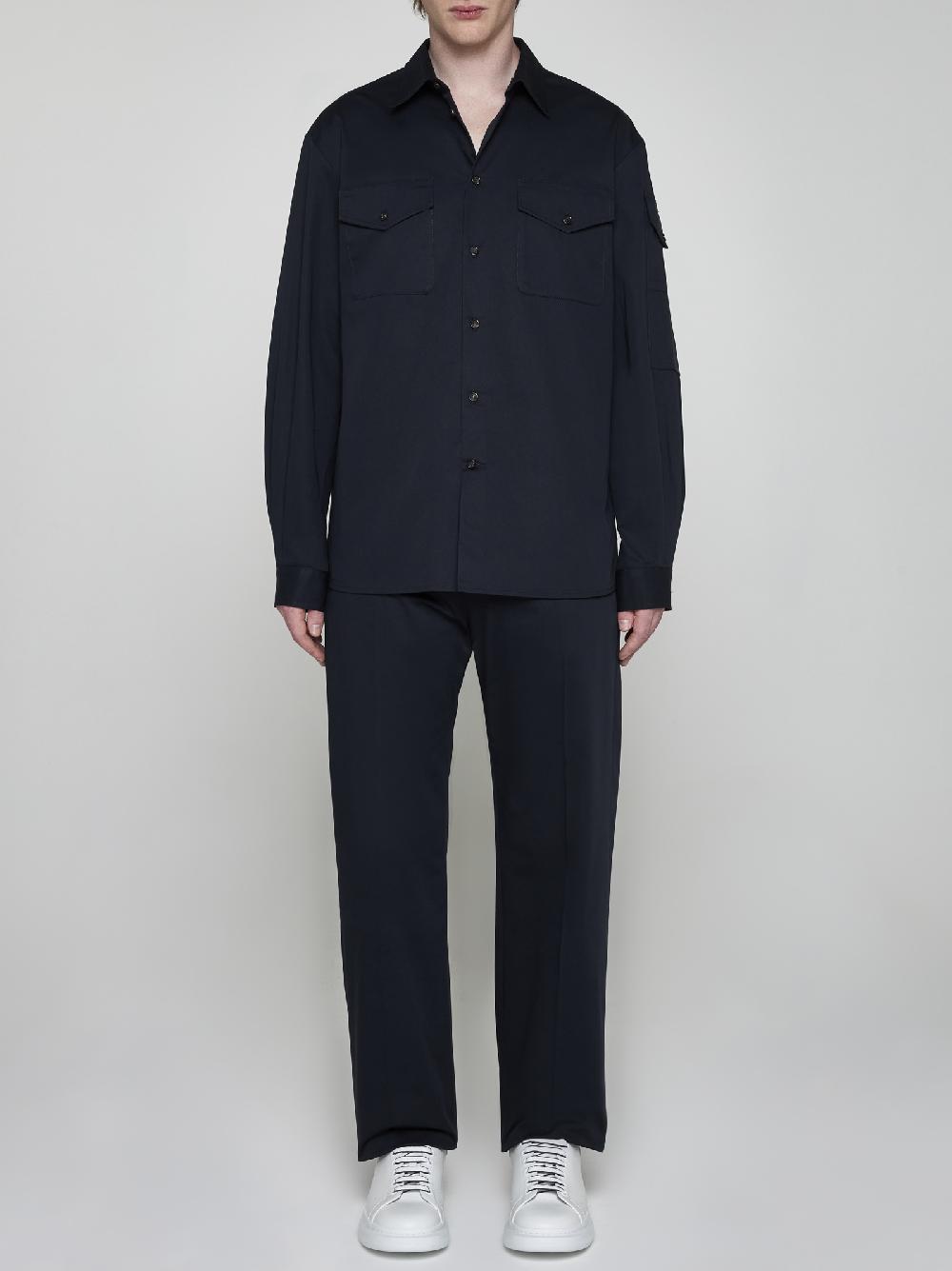 ALEXANDER MCQUEEN Pantaloni chino in cotone Consegna Veloce
