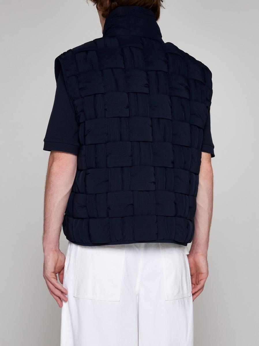 BOTTEGA VENETA Gilet in nylon Intrecciato Sottocosto