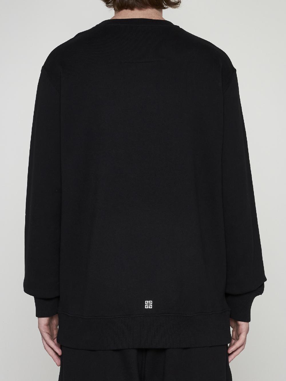 GIVENCHY Felpa in cotone con logo In Vendita