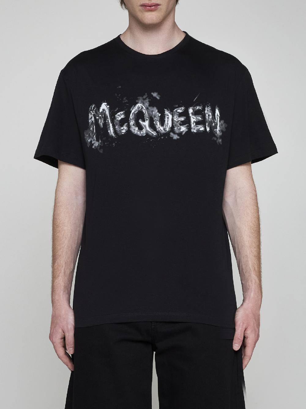 ALEXANDER MCQUEEN T-shirt in cotone con logo Saldi