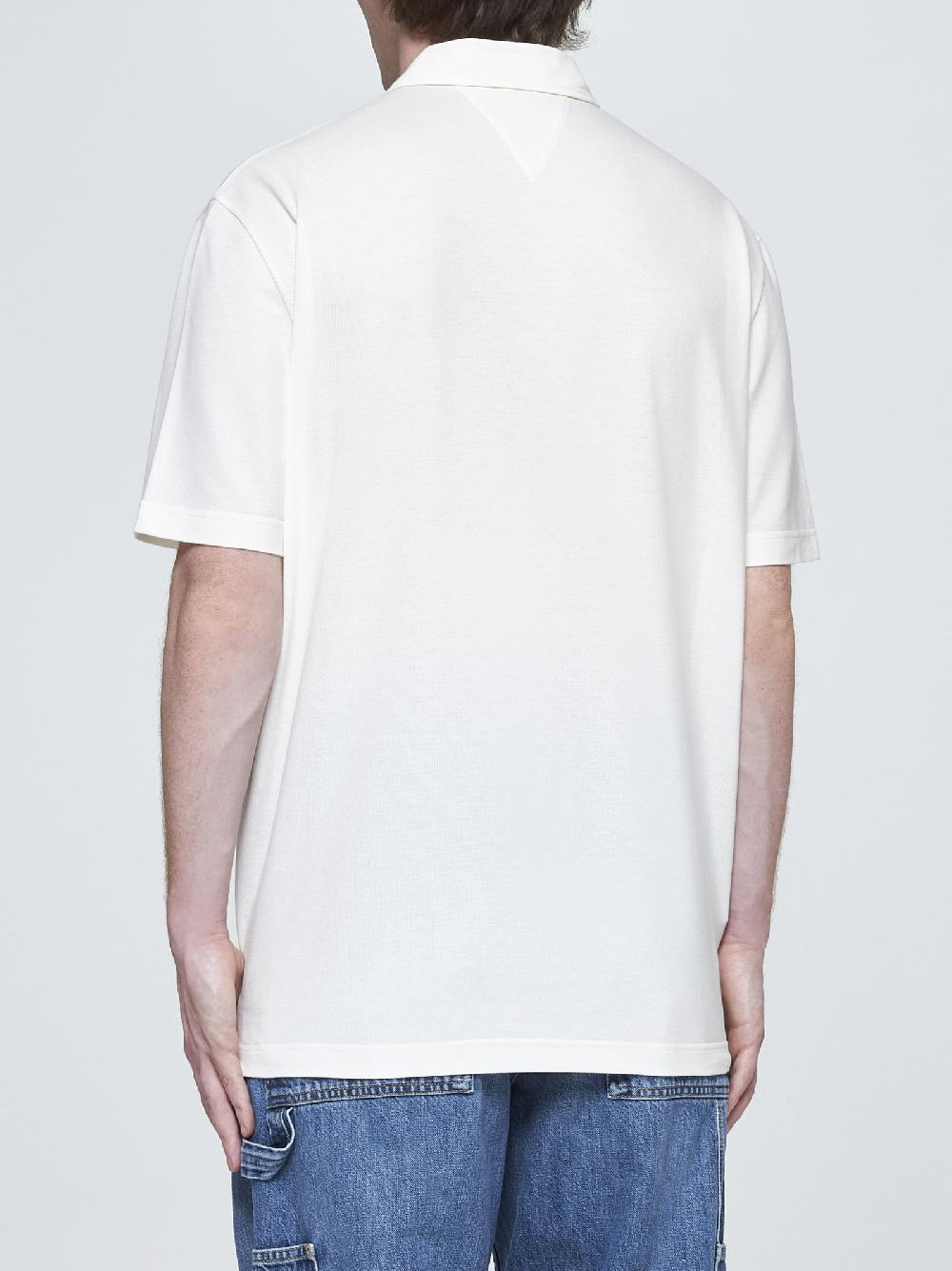 BOTTEGA VENETA Polo misto cotone e lyocell Offerte