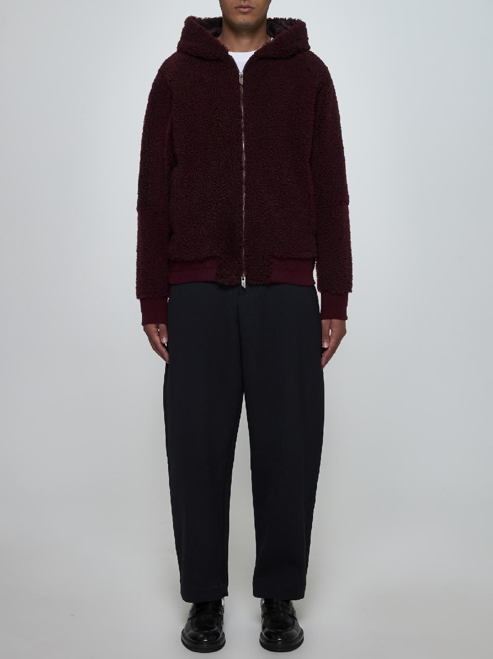SALVATORE SANTORO Giacca reversibile in shearling e pelle Vendite Flash