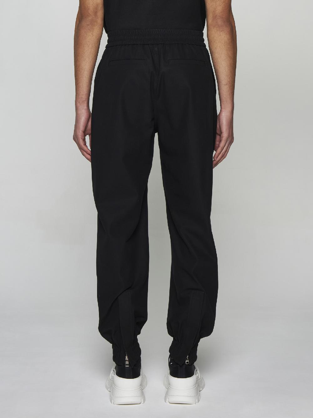 ALEXANDER MCQUEEN Pantaloni in cotone con zip In Saldo