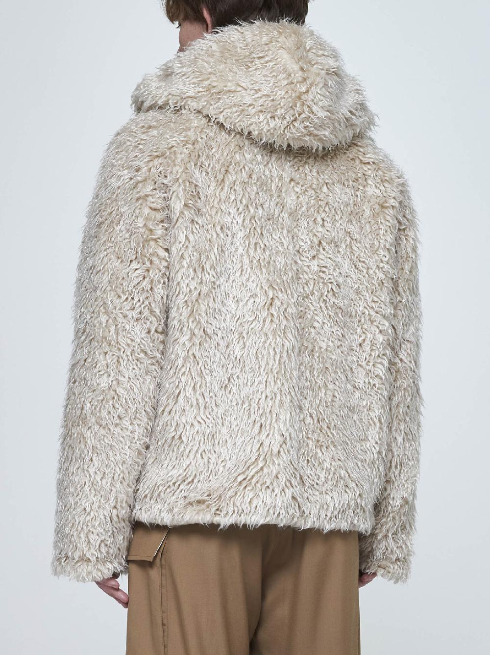 MARNI Giacca teddy in faux fur Vendita