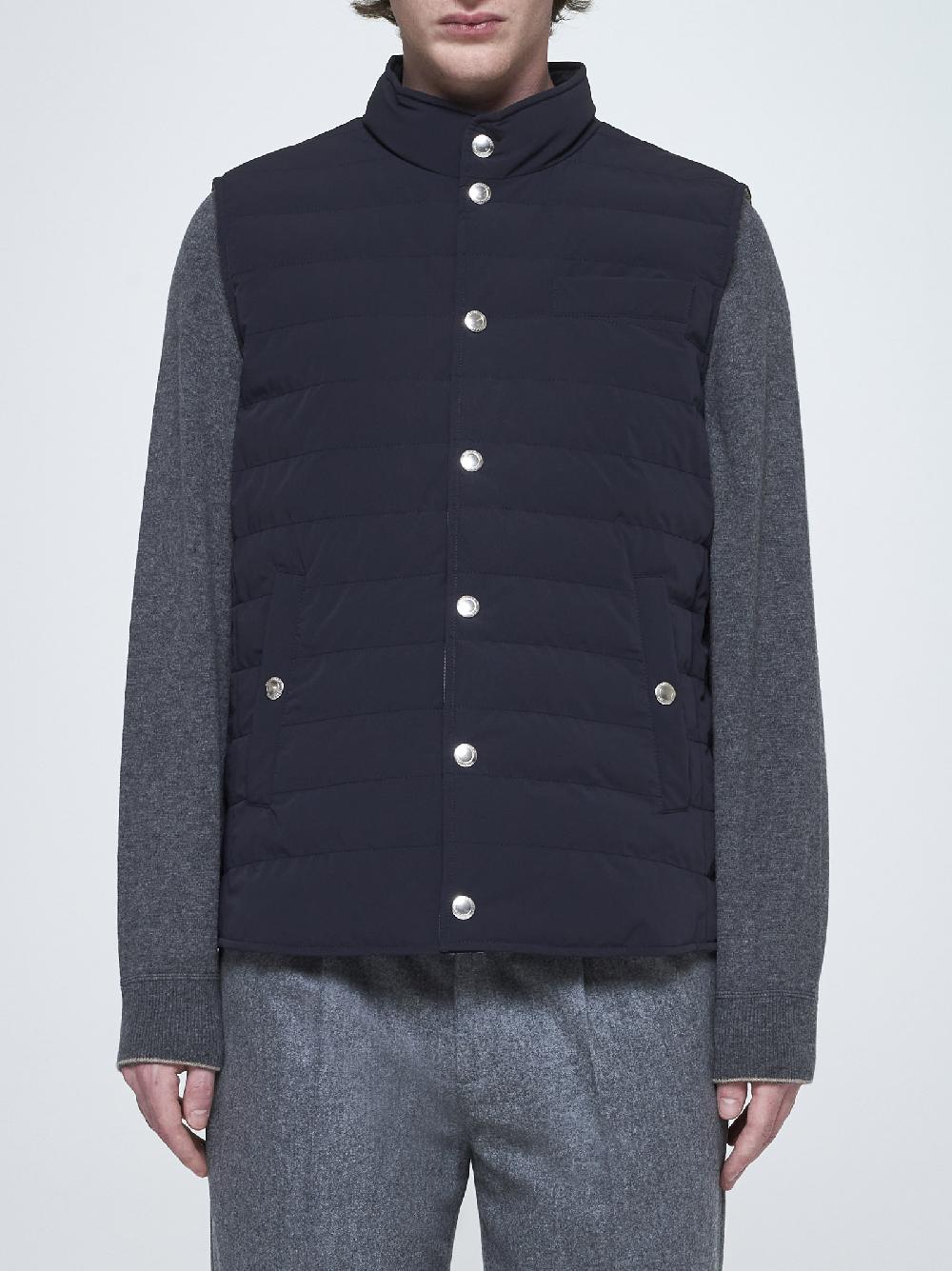 BRUNELLO CUCINELLI Gilet in nylon trapuntato Promozione