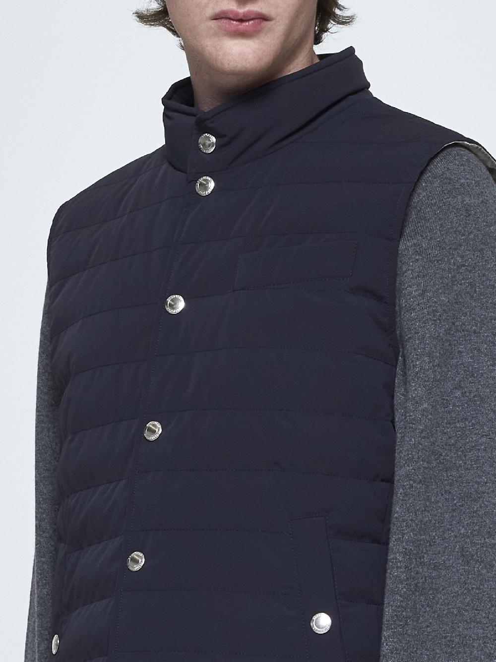 BRUNELLO CUCINELLI Gilet in nylon trapuntato Promozione