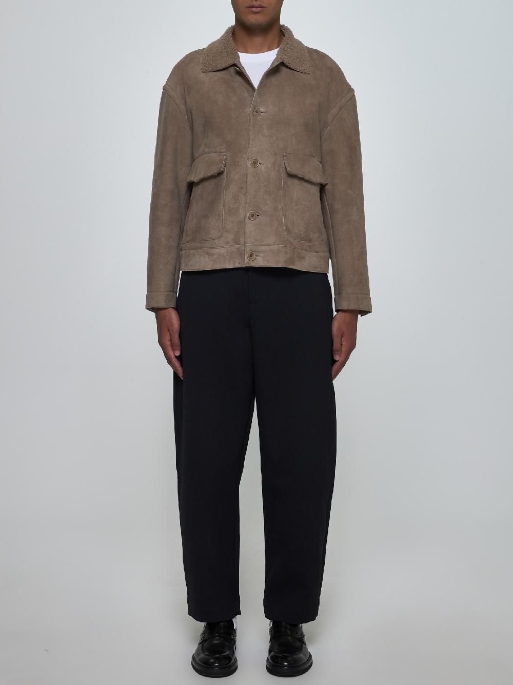 SALVATORE SANTORO Giacca in suede e shearling Spedizione Gratuita