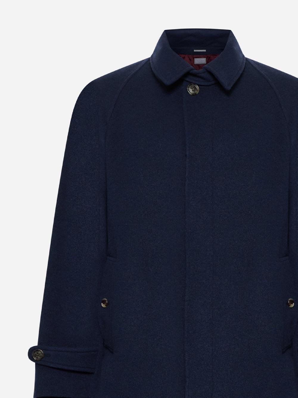 BRUNELLO CUCINELLI Cappotto monopetto in cashmere Soddisfazione Garantita