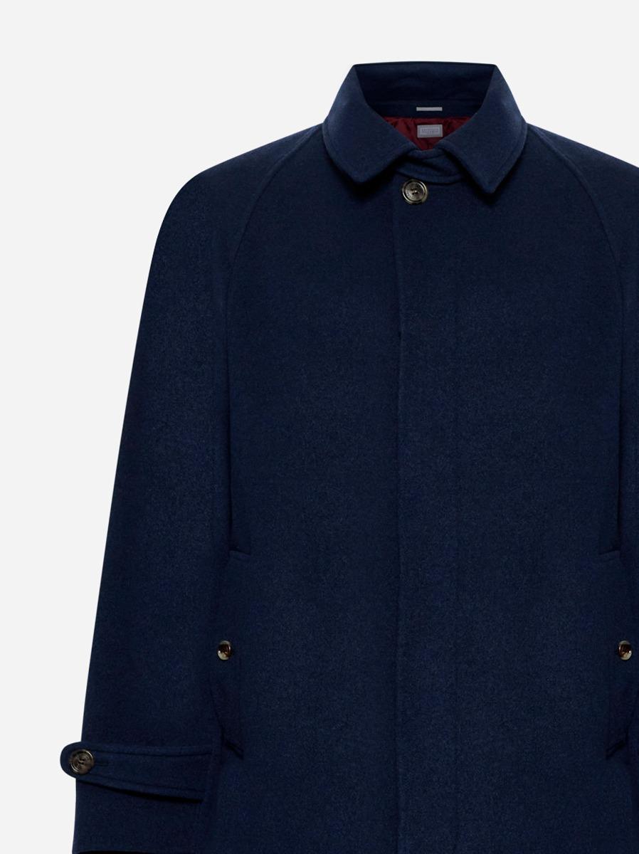 BRUNELLO CUCINELLI Cappotto monopetto in cashmere Soddisfazione Garantita