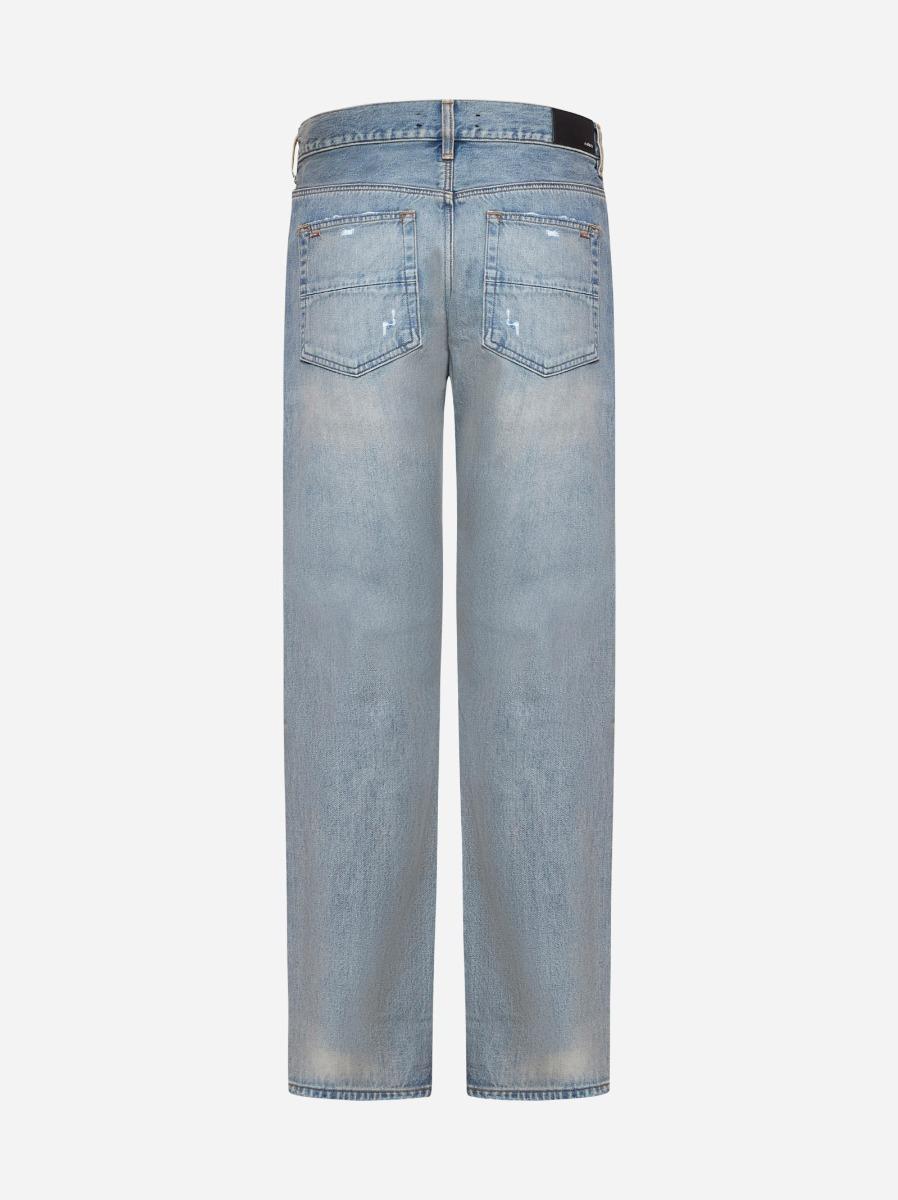 AMIRI Jeans Bandana Repair Straight azzurro Consegna Veloce