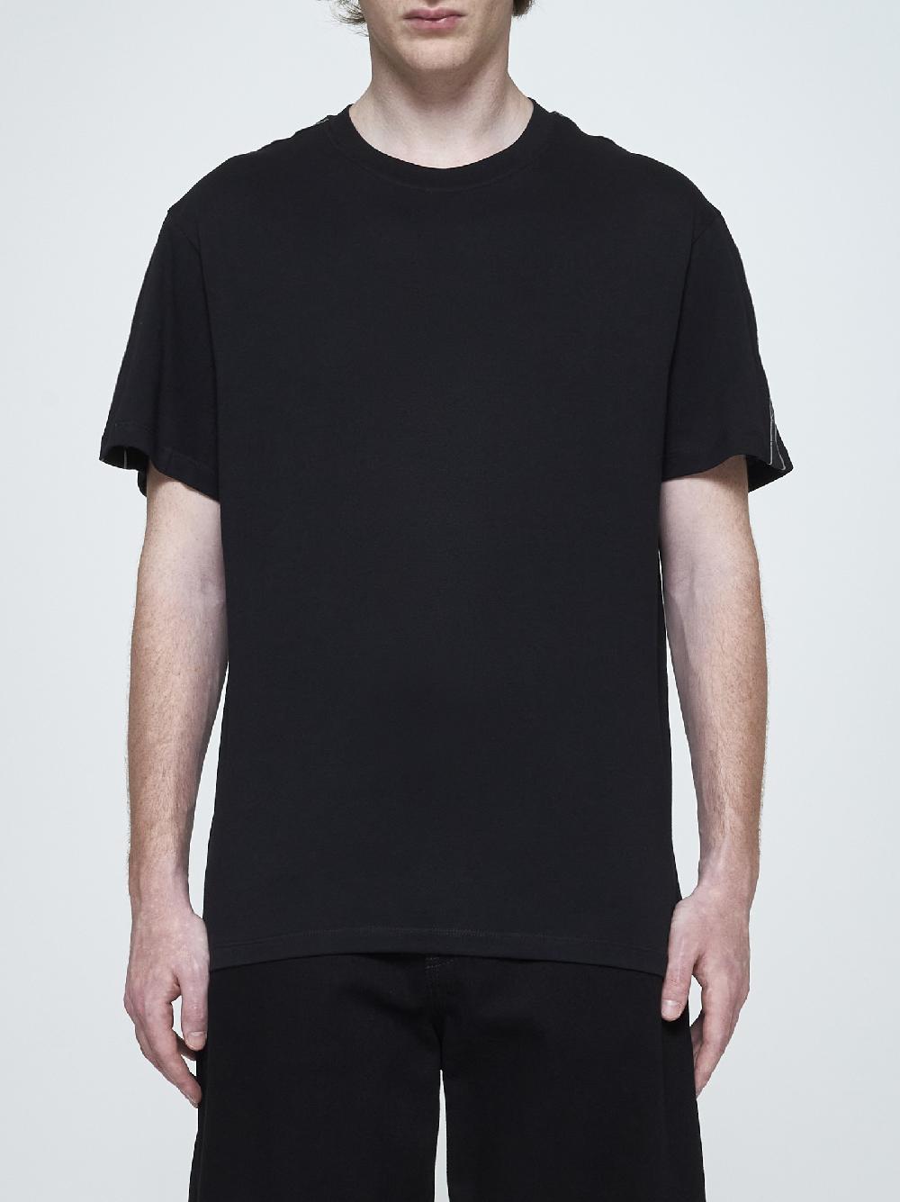 ALEXANDER MCQUEEN T-shirt in cotone con logo-tape Convenienza
