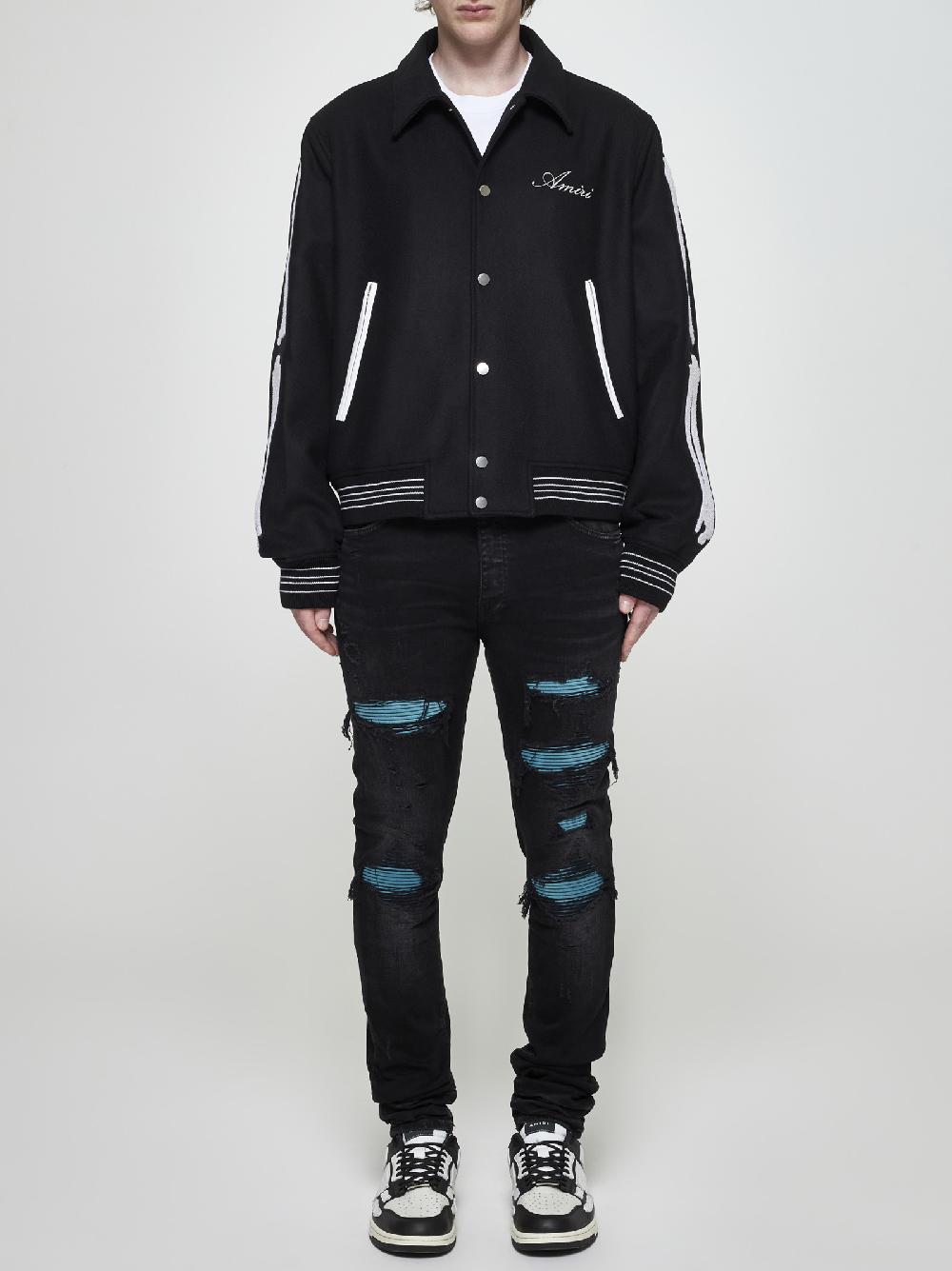 AMIRI Bomber Bones misto lana Novità