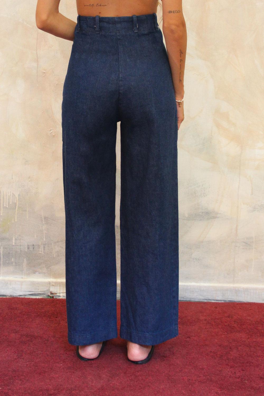 ROSÈ A POIS Off Spring Jeans In Vendita