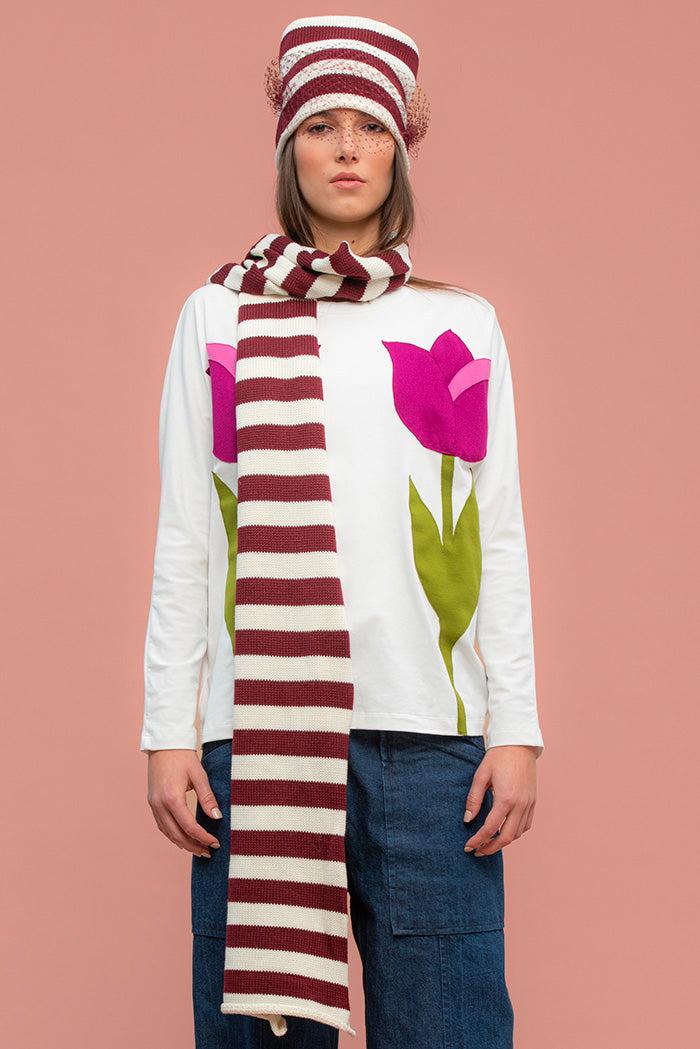 ROSÈ A POIS Abba T-shirt Nero Offerte