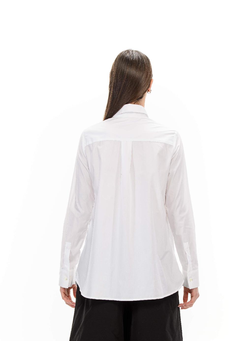 ROSÈ A POIS ENDORA Camicia bianca maxi-cuore Vendita Economica