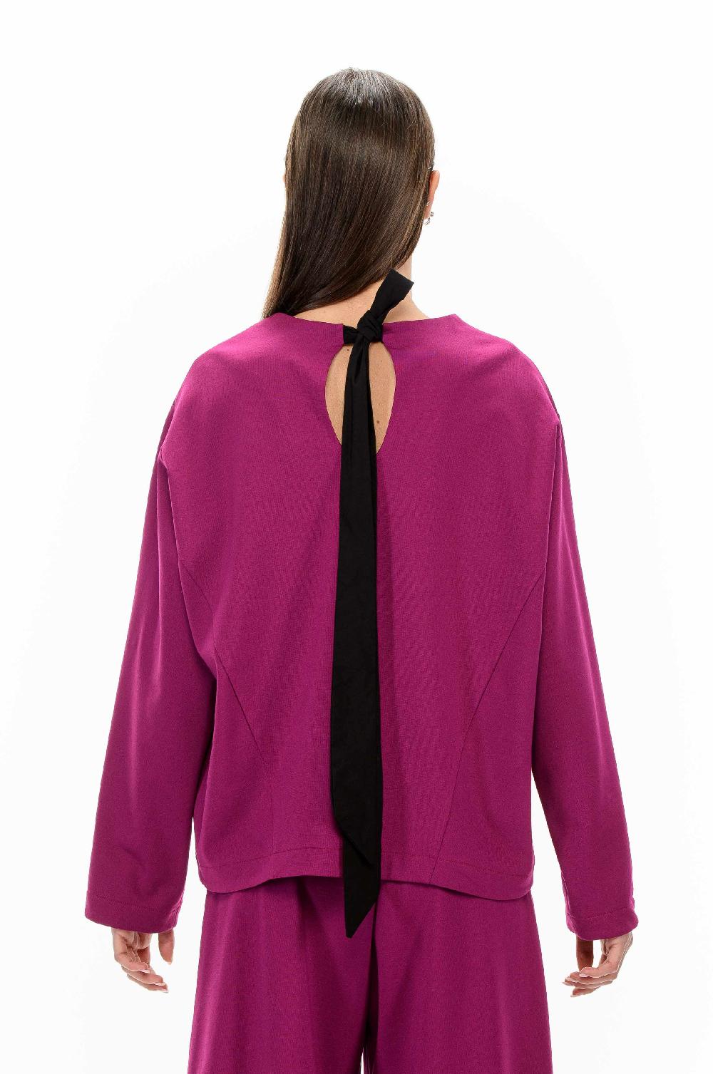 ROSÈ A POIS LENORA Blusa con fiocco I Più Venduti