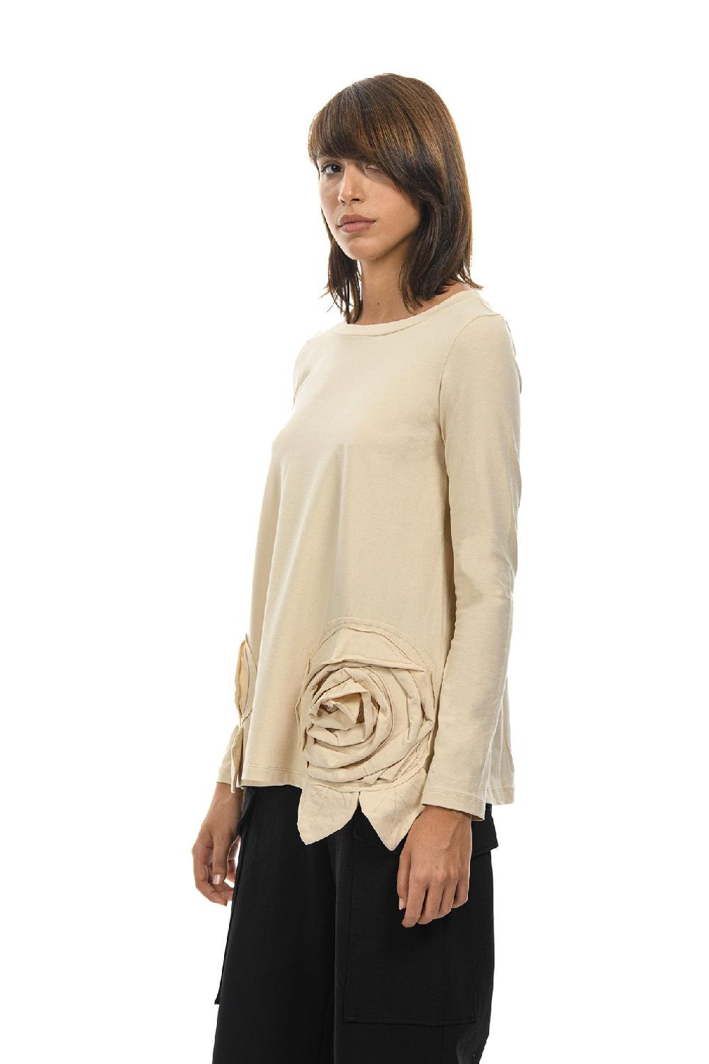 ROSÈ A POIS Pimpinella Grey T-shirt Qualità