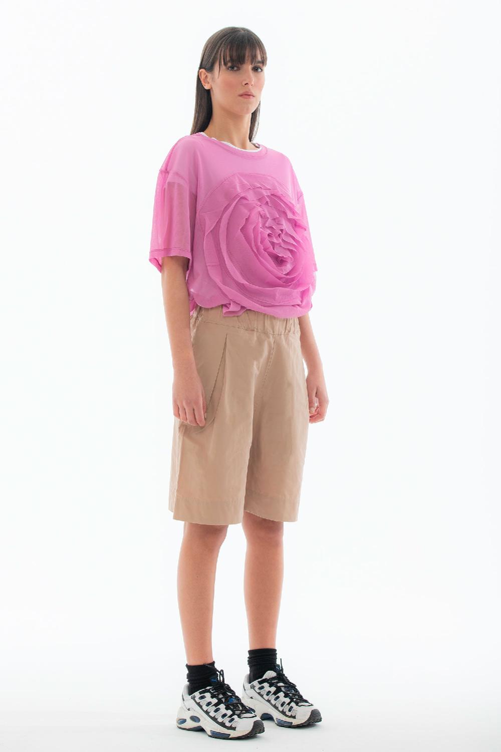 ROSÈ A POIS Peggy T-shirt Rosa Moda