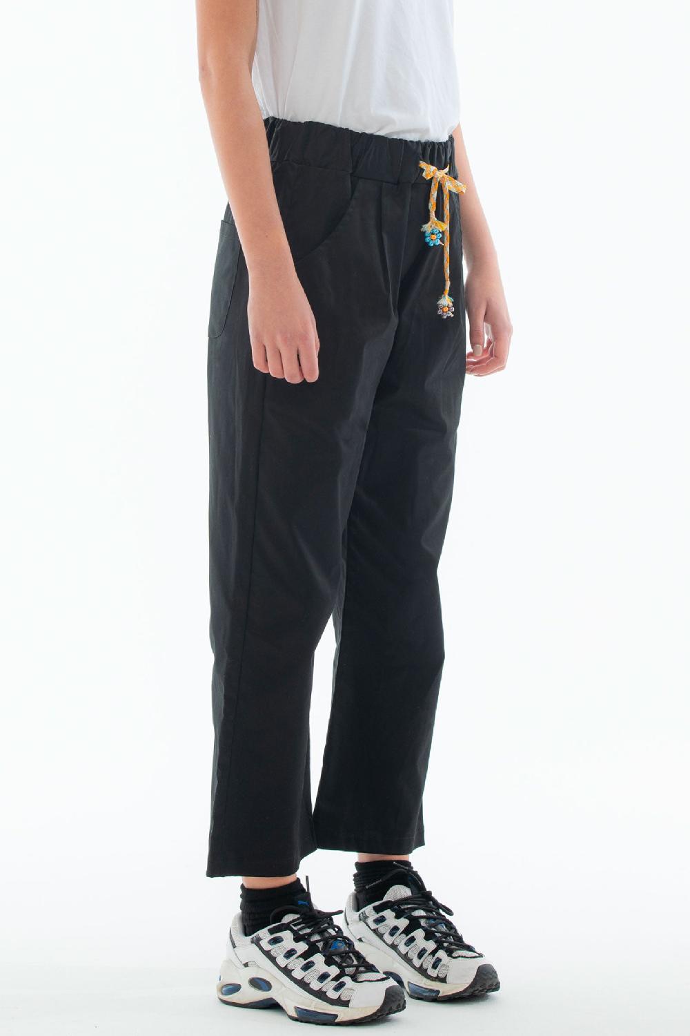 ROSÈ A POIS Mago di Oz Pantalone Nero Qualità Garantita