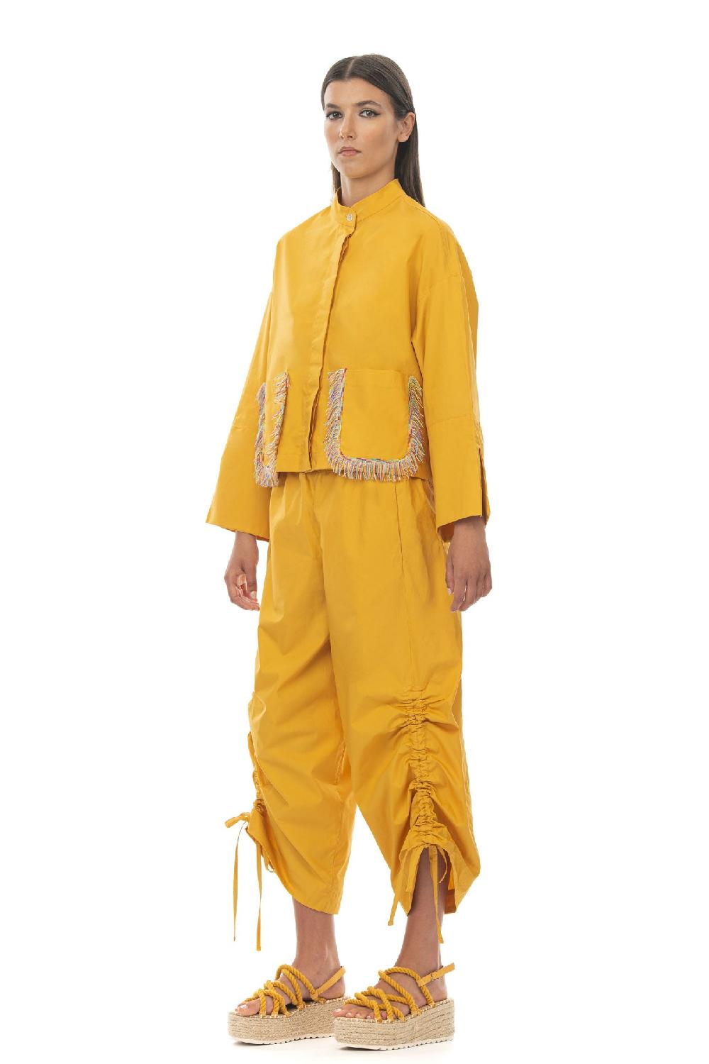 ROSÈ A POIS Ranocchio Pantalone Giallo