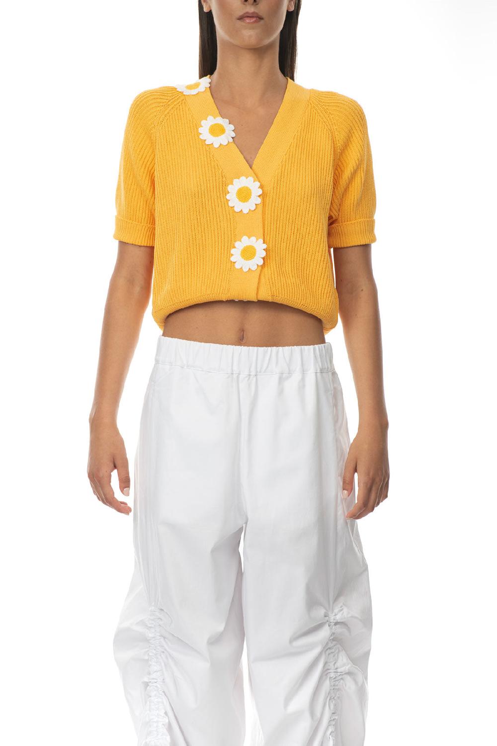 ROSÈ A POIS Ranocchio Pantalone Giallo Italy
