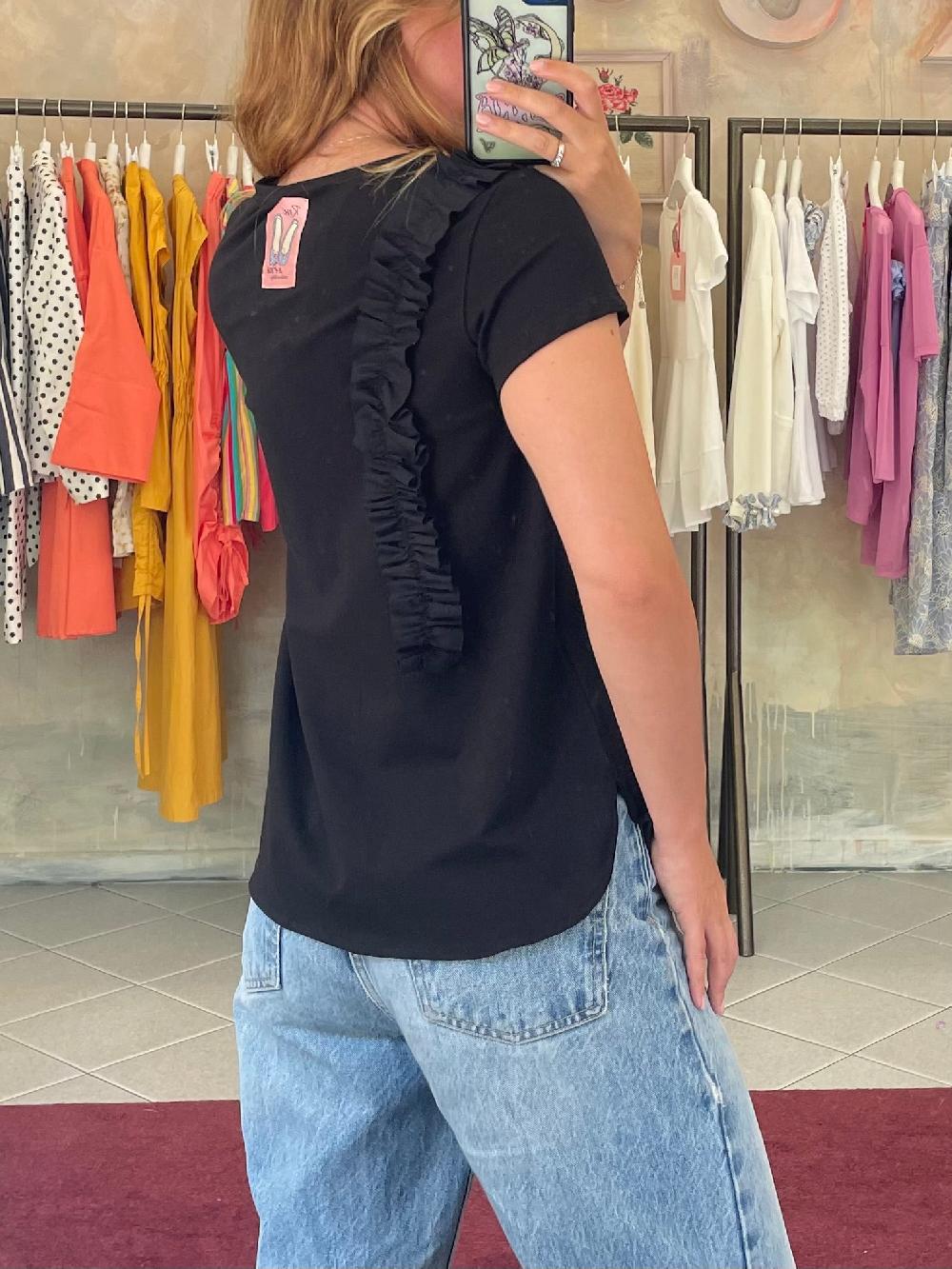 ROSÈ A POIS Fiordaliso T-shirt Nuova