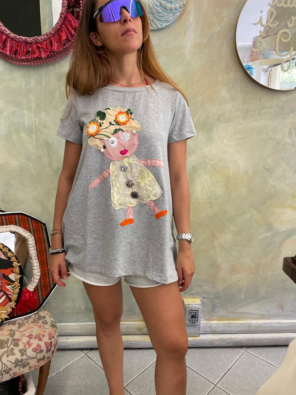 ROSÈ A POIS Bambolina T-shirt Moda