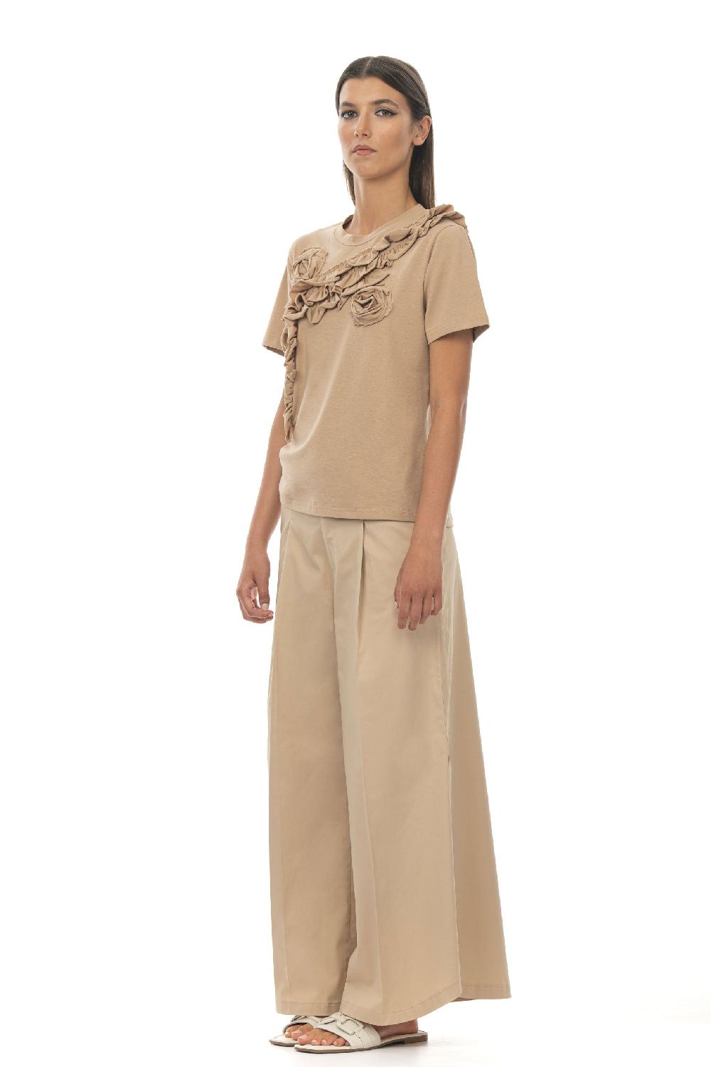 ROSÈ A POIS Jasmine T-shirt sabbia In Vendita