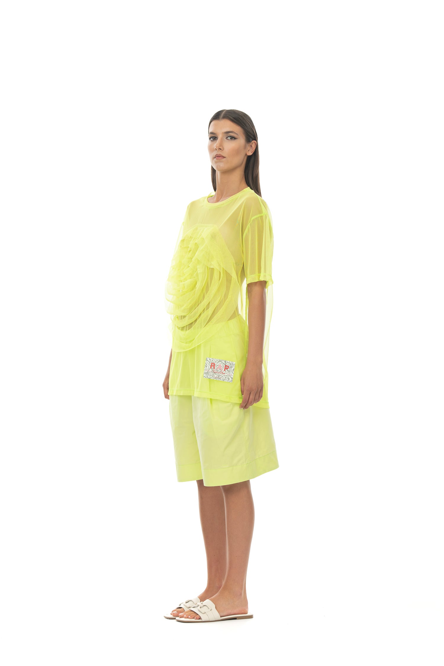 ROSÈ A POIS Peggy T-shirt Lime Prezzo Ridotto