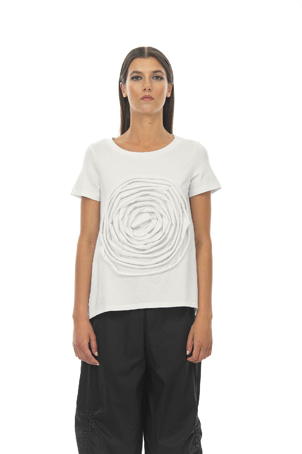 ROSÈ A POIS PESCA T-shirt con extra rosa Shopping Online