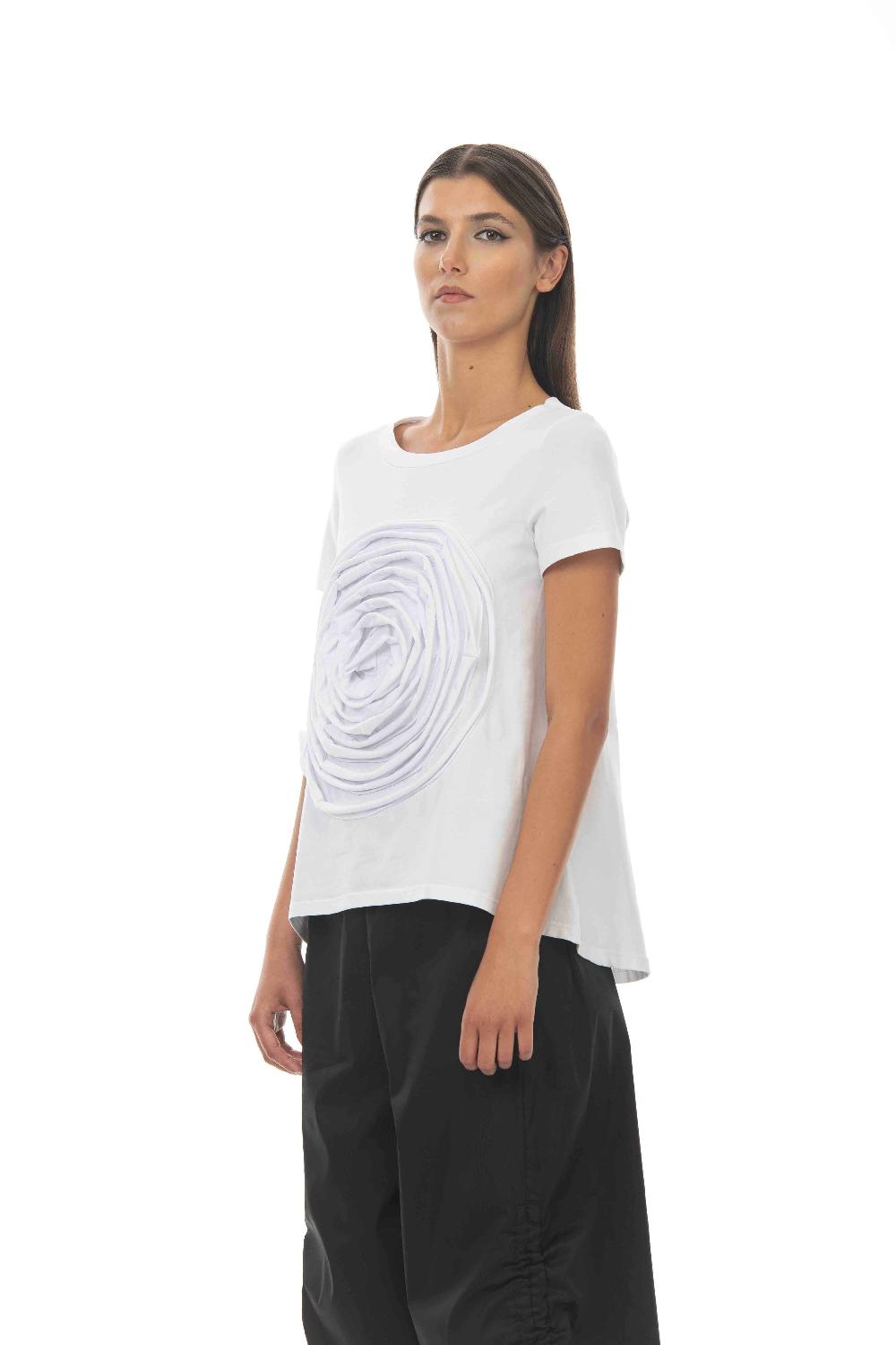 ROSÈ A POIS PESCA T-shirt con extra rosa Shopping Online