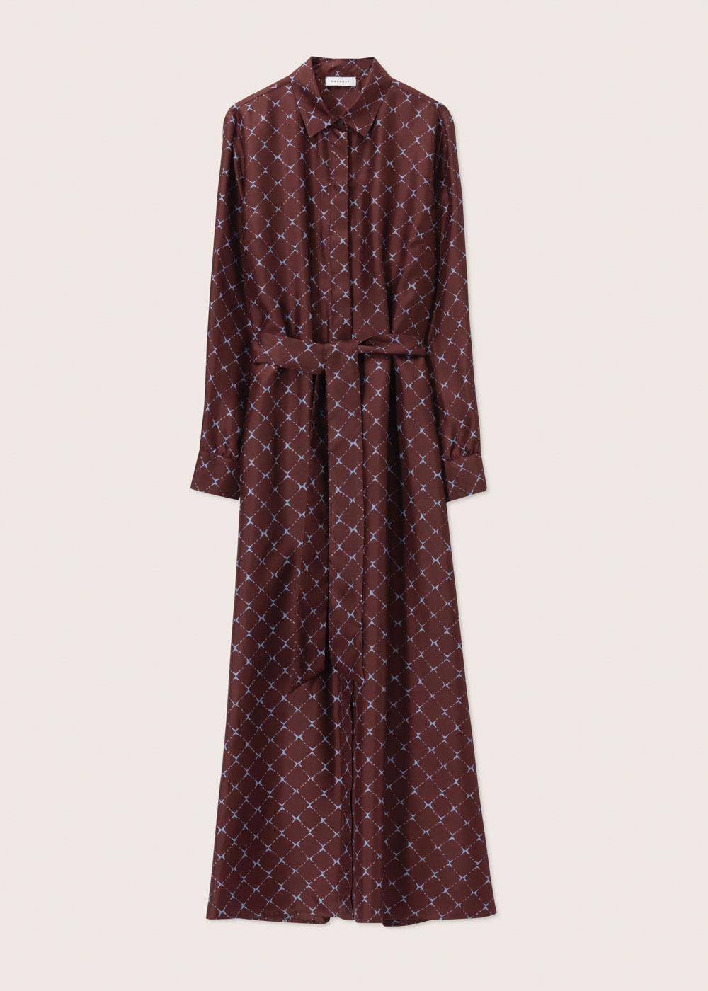 Rosso35 Abito camicia lungo con cintura Italia