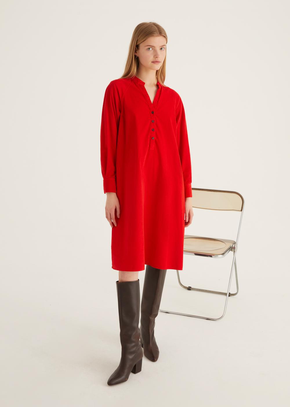 Rosso35 Abito polo corto con svasatura Acquista Ora