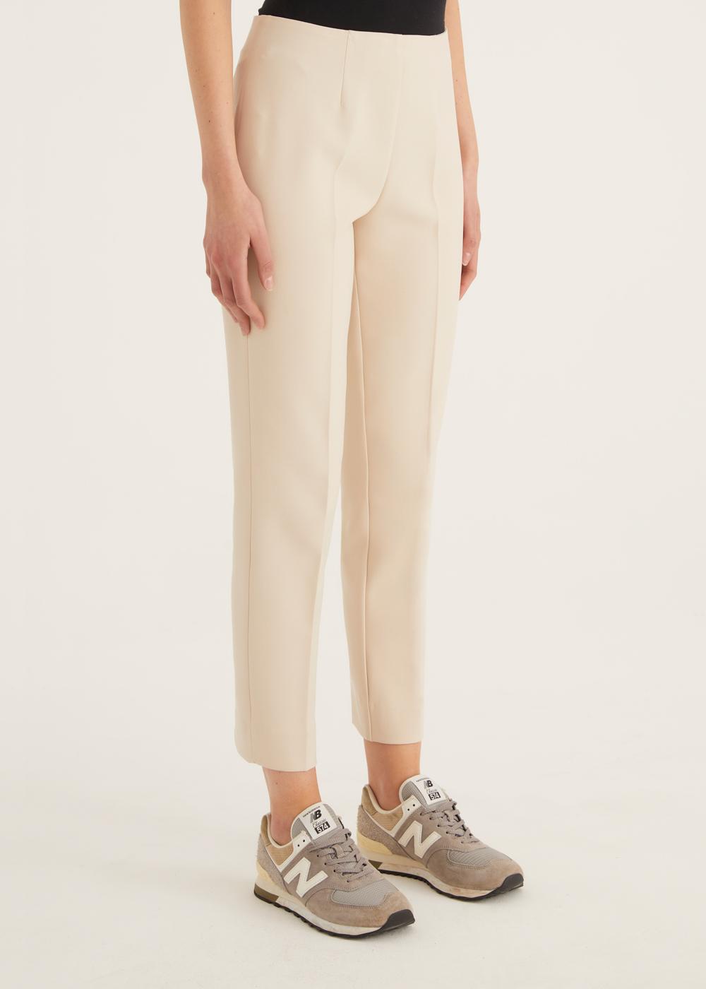 Rosso35 Pantalone capri “Audrey” con zip laterale Sconto