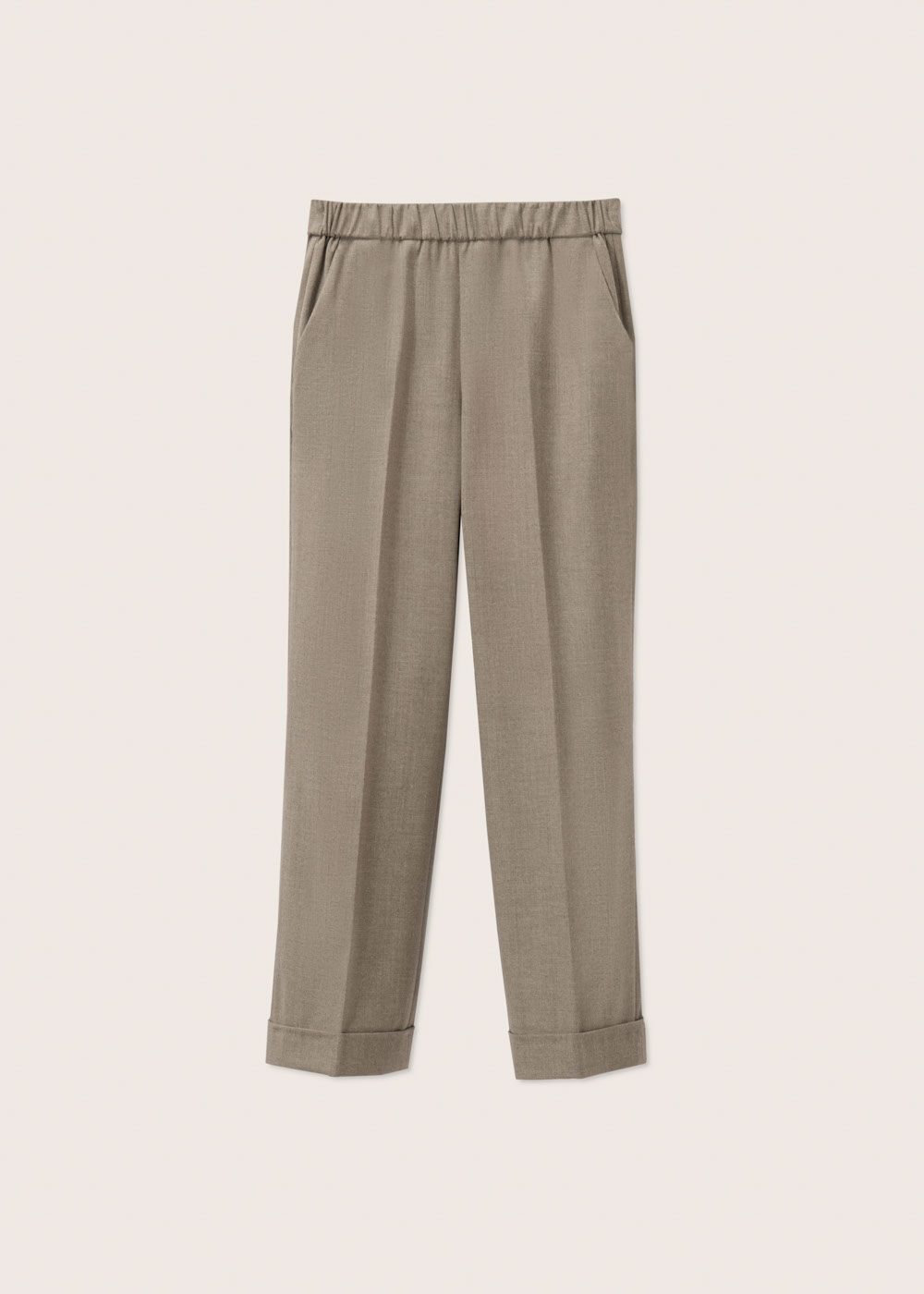 Rosso35 Pantalone con risvolto ed elastico in vita Negozio